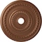 Ekena Millwork Cole Ceiling Medallion (Fits Canopies up to 9 1/8"), 25 3/8"OD x 3 3/8"ID x 1 3/8"P, Polished Copper CM25COPOS - alternate 1